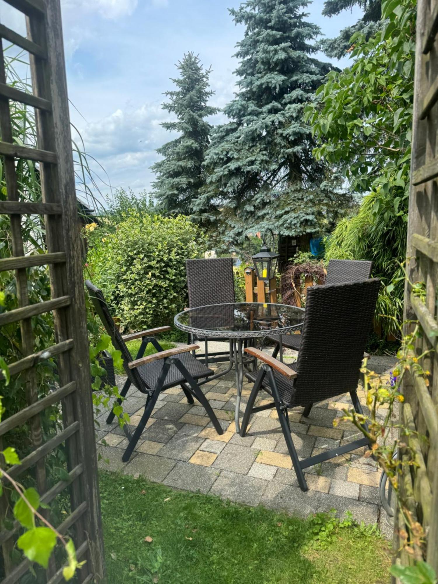 Ferienwohnung Hinterhermsdorf Glaser Зебниц Экстерьер фото
